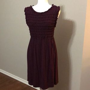 Burgundy dress